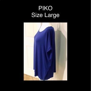 Piko • Royal Bluish Purple Tunic Top • Large